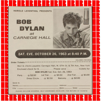 Bob Dylan - Live At Carnegie Hall 1963 (Hd Remastered Edition)