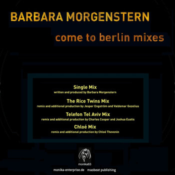 Barbara Morgenstern - Come to Berlin Mixes