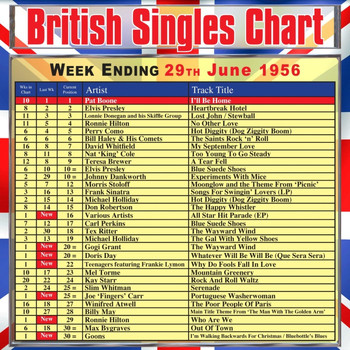 Various Artists - British Singles Chart - Week Ending 29 June 1956