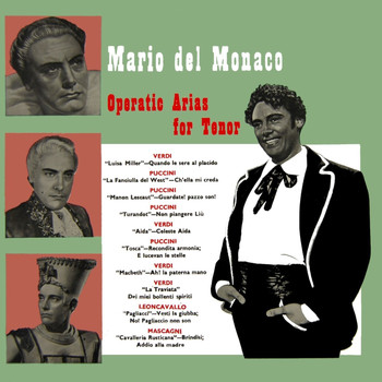 Mario Del Monaco, Orchestra Of The Accademia Di Santa Cecilia, Rome and Alberto Erede - Operatic Arias For Tenor