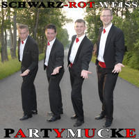 Partymucke - Schwarz Rot Weiß
