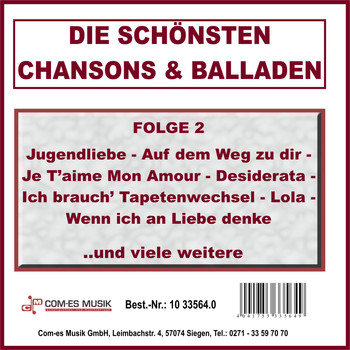 Various Artists - Die schönsten Chansons und Balladen, Vol. 2