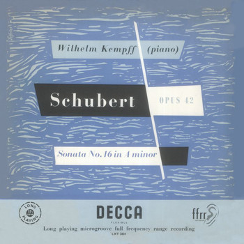 Wilhelm Kempff - Schubert: Piano Sonatas Nos. 16 & 21