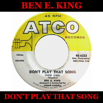 Ben E. King - Don't Play That Song - Full Album: Don't Play That Song (You Lied) / Ecstasy / On the Horizon / Show Me the Way / Here Comes the Night / First Taste of Love / Stand by Me / Yes / Young Boy Blues / The Hermit of Misty Mountain / I Promise Love / Brace Your