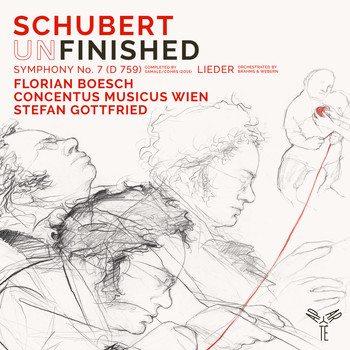 Florian Boesch, Concentus Musicus Wien and Stefan Gottfried - Schubert: Symphony No. 7 in B-Flat Major, D. 759 "Unfinished", Lieder (Orchestrated by Webern, Brahms) (Bonus Track Version)