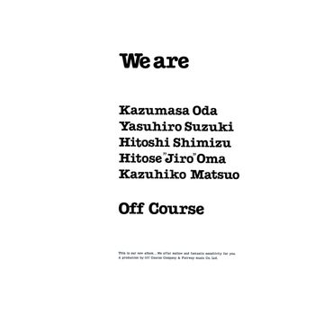 Off Course - We Are