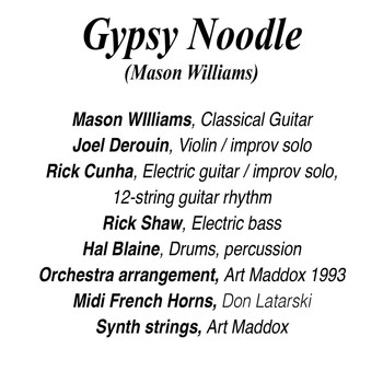 Mason Williams - Gypsy Noodle