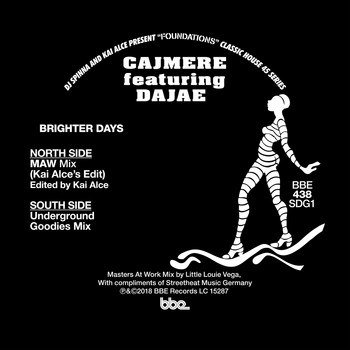 Cajmere - Brighter Days (Masters at Work Mix / Underground Goodies Mix) Compiled by DJ Spinna & Kai Alce