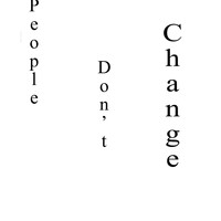 Erik Berglund - People Don't Change