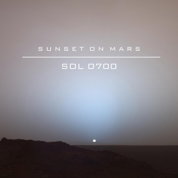 Sunset on Mars / - Sol 0700