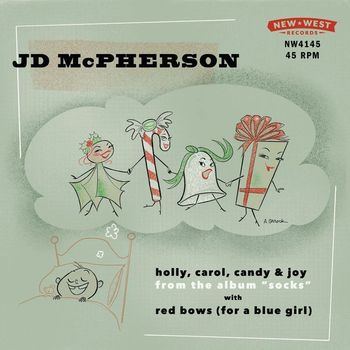 JD McPherson - Holly, Carol, Candy & Joy / Red Bows (For a Blue Girl)