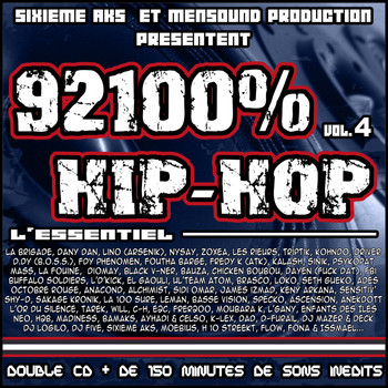 Various Artists - 92100% Hip-Hop, Vol. 4 - L'essentiel (Explicit)