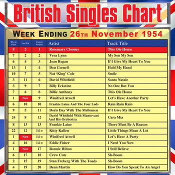 Various Artists - British Singles Chart - Week Ending 26 November 1954