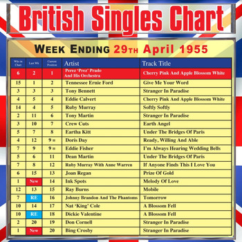 Various Artists - British Singles Chart - Week Ending 29 April 1955