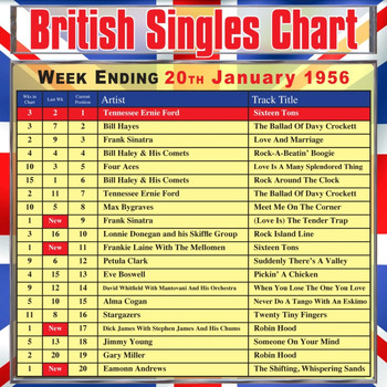 Various Artists - British Singles Chart - Week Ending 20 January 1956