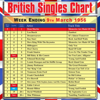 Various Artists - British Singles Chart - Week Ending 9 March 1956