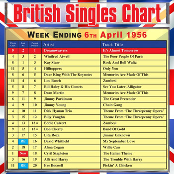 Various Artists - British Singles Chart - Week Ending 6 April 1956
