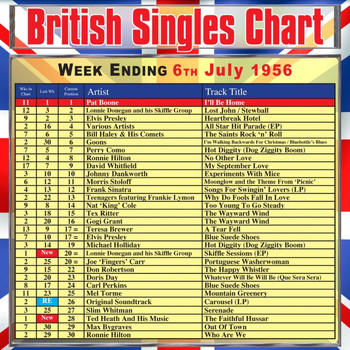 Various Artists - British Singles Chart - Week Ending 6 July 1956