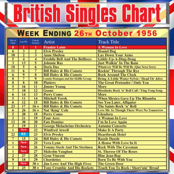 Various Artists - British Singles Chart - Week Ending 26 October 1956