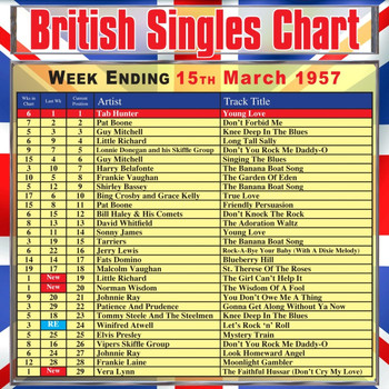 Various Artists - British Singles Chart - Week Ending 15 March 1957