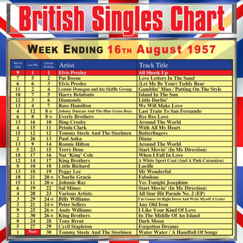 Various Artists - British Singles Chart - Week Ending 16 August 1957