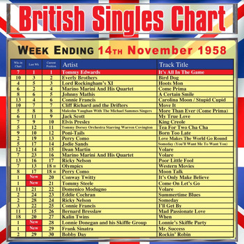 Various Artists - British Singles Chart - Week Ending 14 November 1958