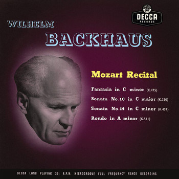 Wilhelm Backhaus - Mozart Recital