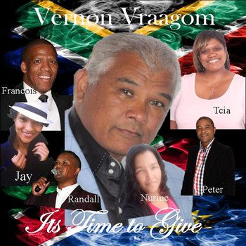 Vernon Vraagom with Francois, Peter, Laetitia, Nurine, Randall and Janyla - It's Time To Give