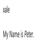 Xale - My Name Is Peter