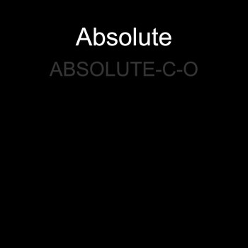 Absolute / - C-O