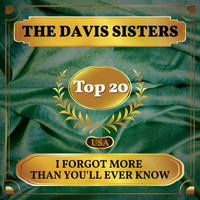 The Davis Sisters - I Forgot More Than You'll Ever Know (Billboard Hot 100 - No 18)