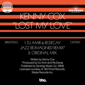 Kenny Cox - Lost My Love (DJ Amir & Re.decay Jazz Re.Imagined Remix)
