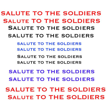 A.K.A. - Salute to the Soldiers