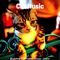 Cat Music - Backdrop for Resting Kittens - Guitar