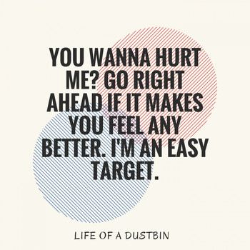 Life of a Dustbin - You Wanna Hurt Me? Go Right Ahead If It Makes You Feel Any Better. I'm An Easy Target.