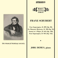 Jörg Demus - Schubert: Impromptus, Sonata in A Major, D. 644, Moments Musicaux