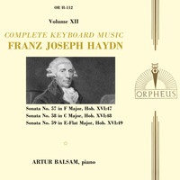 Artur Balsam - Haydn: Complete Keyboard Music, Volume XII