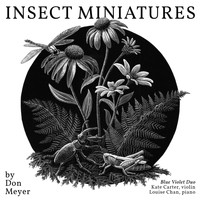 Blue Violet Duo - Insect Miniatures