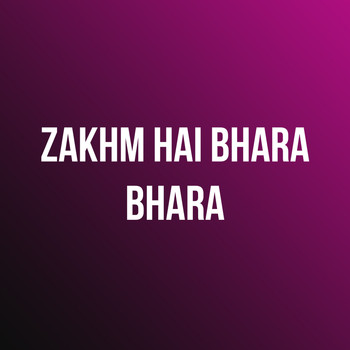 DJ Zoya Iman - Zakhm Hai Bhara Bhara