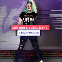 Mikki Hommel - Side Part & Skinny Jeans