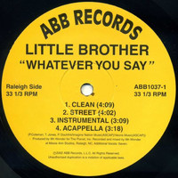 Little Brother - Whatever You Say/Light It Up (Explicit)