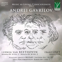 Andrei Gavrilov - Music as Living Consciousness, Vol. 2 (Beethoven Op. 10 Nos. 2 & 3, Liszt S. 178, Mozart K. 397, Rachmaninov Op. 3 No. 1)