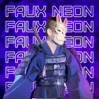 Psychedelic Rain - Faux Neon