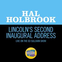 Hal Holbrook - Lincoln's Second Inaugural Address (Live On The Ed Sullivan Show, February 13, 1966)