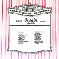 Sigrid Onegin - Sigrid Onegin Sings Contralto