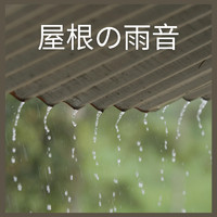 雨の音 - 屋根の雨音