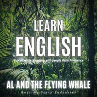 Bedtime Story Podcaster - Learn English Stories While Sleeping with Jungle Rain Ambience: Al and the Flying Whale