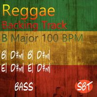 Sydney Backing Tracks - Cool Reggae Bass Backing Track B Major 100 BPM