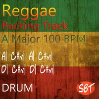 Sydney Backing Tracks - Cool Reggae Drum Backing Track A Major 100 BPM