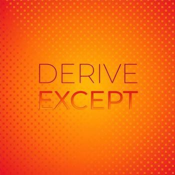 Various Artists - Derive Except